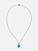 Liliflo_Swiss made Wechselschmuck_Milonga-Halskette in Naturfarbe_Muranoglas_Neptun