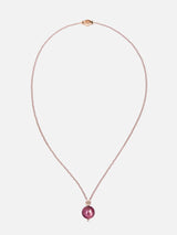 Liliflo_Bijoux interchangeables Swiss made_Collier Milonga en couleur or rose_Verre de Murano_Pourpre