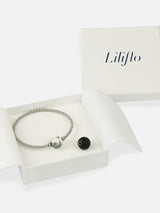 Coffret bracelet modulable Tango en couleur naturel avec des pierres semi-précieuses Howlite et Lave