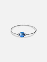 Liliflo, marque de bijoux interchangeable Suisse : Bracelet milonga en couleur naturel - verre de murano Neptune