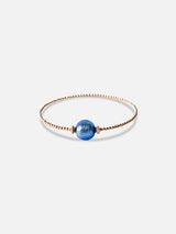Liliflo, marque de bijoux interchangeable Suisse : Bracelet milonga en couleur or rose - verre de murano Neptune
