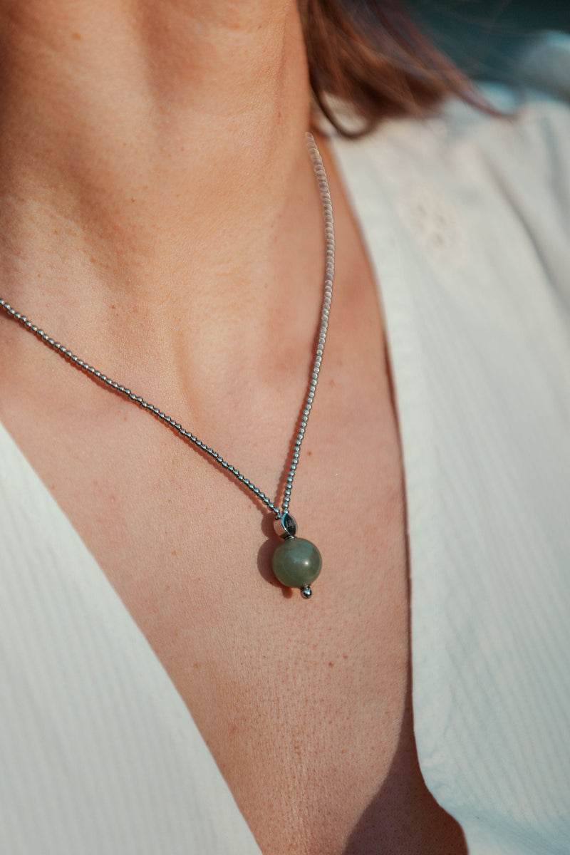 Liliflo, schweizer Schmuckmarke : Milonga Halsband - Natur - Schmuckstein - Aventurin