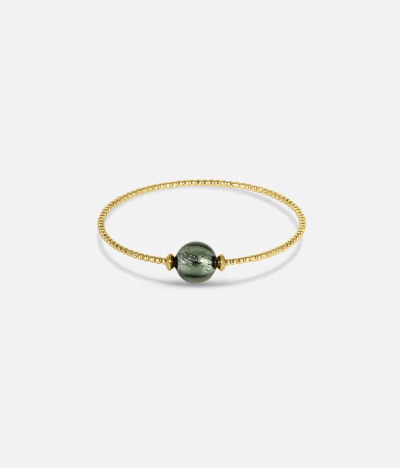 Liliflo_Swiss made Wechselschmuck_Milonga Armband in Farbe Gelbgold_Murano Glas_Tahiti