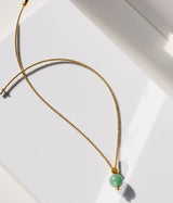 Liliflo_Swiss made Interchangeable Jewellery_Milonga-Halskette in Gelbgoldfarbe_Schmuckstein_Aventurin