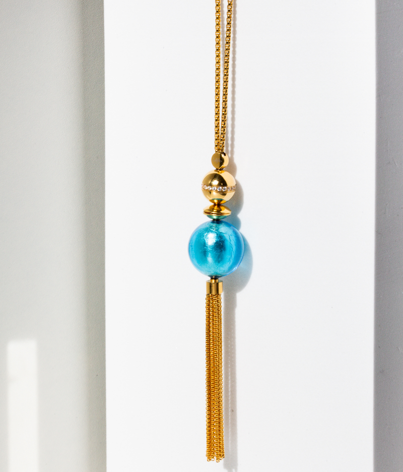Halskette - Murano Aqua