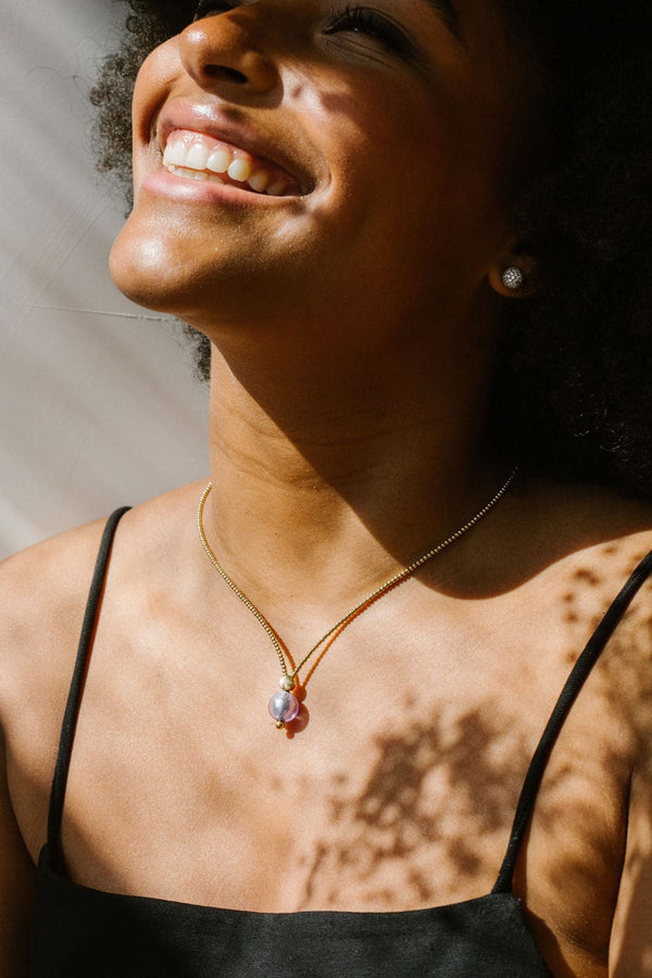 Collier Milonga - Murano Lavande