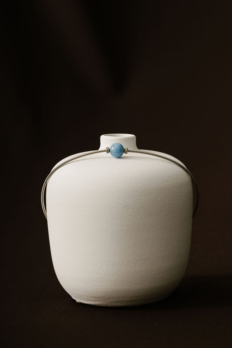 Collier Twist - Aigue-marine