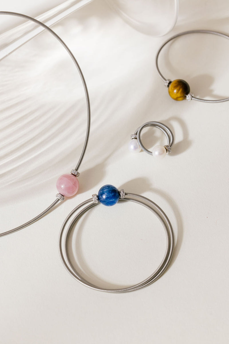 Bracelet Twist - Quartz Rose