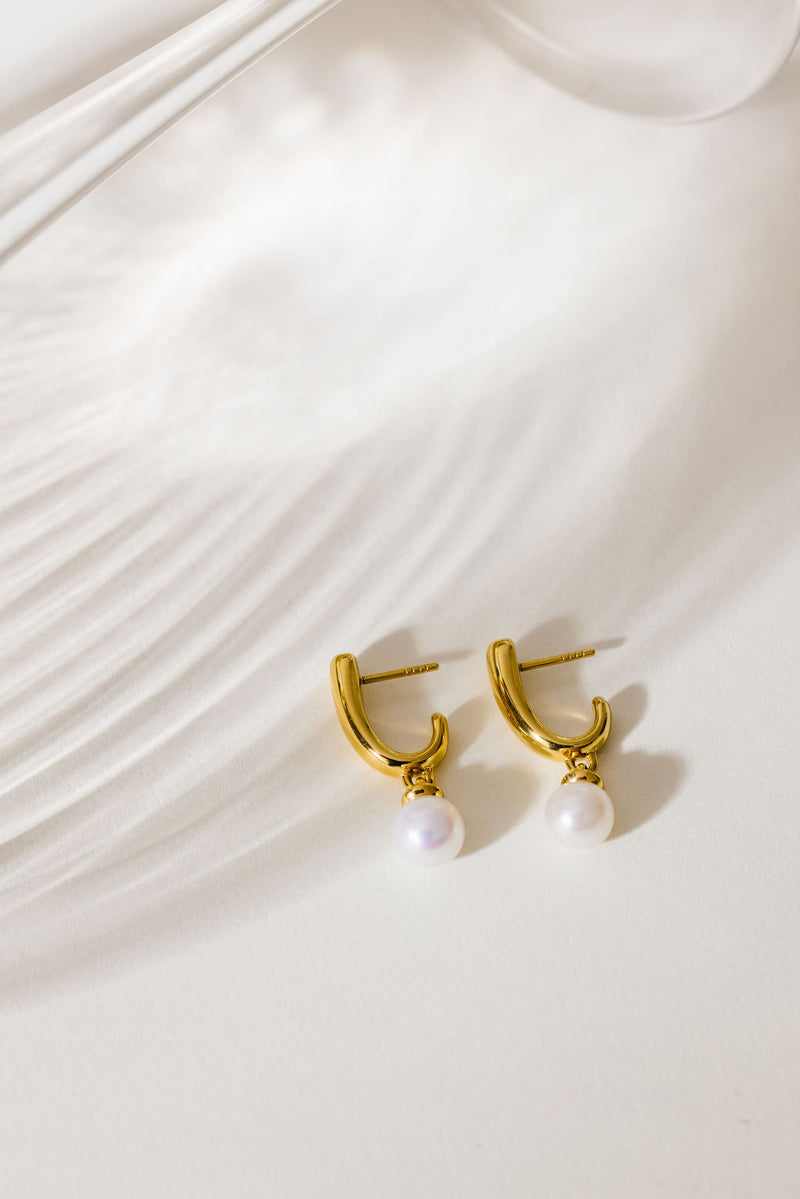 Boucles d'oreilles Iris - Perle de culture Cumingii