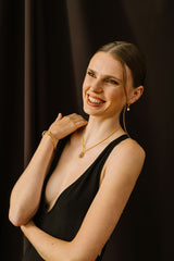 Liliflo - marque de bijoux interchangeable Swiss made - Verre de Murano Confetti sur bracelet et collier femme