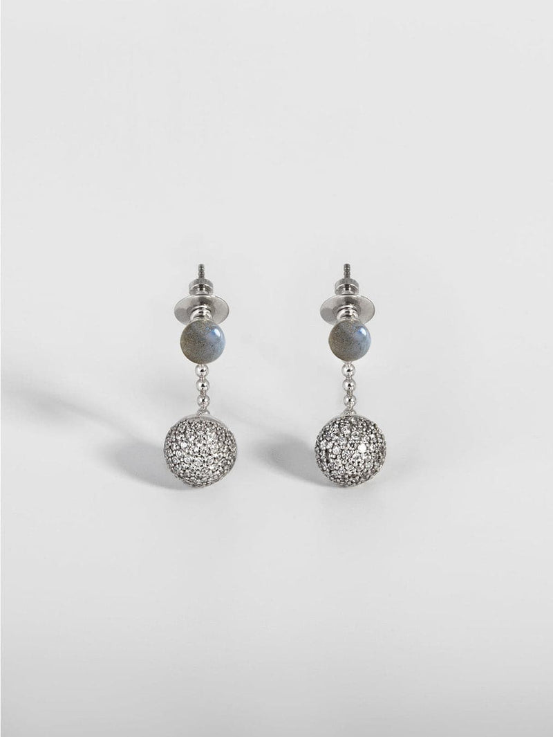 Boucles d'oreilles Karine - Labradorite