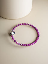 Liliflo - Bijoux Modulables Swiss made - Bracelet en pierres semi-précieuses Rubis et finition couleur naturel