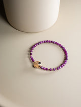 Liliflo - Bijoux Modulables Swiss made - Bracelet en pierres semi-précieuses Rubis et finition couleur or rose