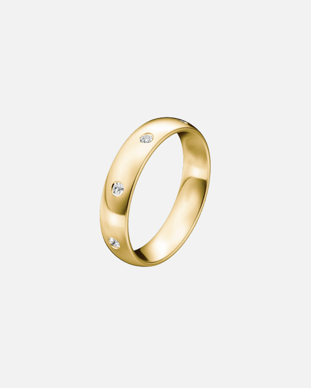 Bague Alliance Or 18 Carats Jaune - Diamants 0.45 Carat - Éternité - 2.52g - Neuf Sans Boîte