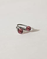 Bague femme Swiss made avec Murano Pourpre