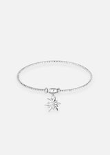 Liliflo - Bracelet Milonga interchangeable Swiss made - Collection Edelweiss Melanie Oesch - couleur acier et Lien Edelweiss