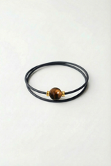 Armband Noir Absolu – Klassisch – Zierverschluss Tigerauge