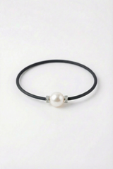 Armband Noir Absolu - Diamanten - Zierverschluss Perle Cumingii weiß