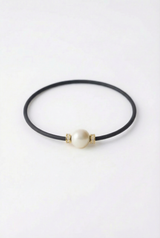 Armband Noir Absolu - Diamanten - Zierverschluss Perle Cumingii weiß