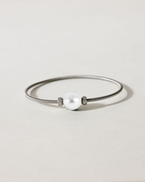 Liliflo_Bijoux femme interchangeable Swiss made_Bracelet diamant simple tour femme en spiral avec Murano Cristal