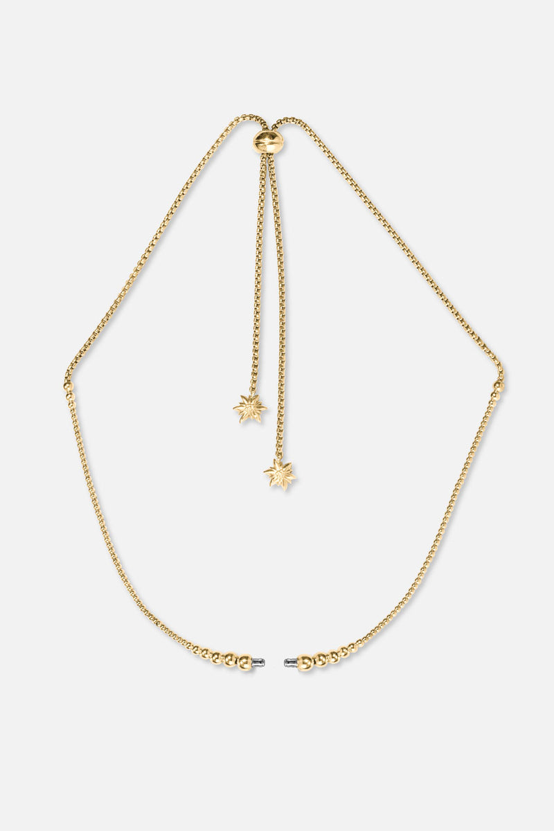 Collier interchangeable Swiss made - Collection Edelweiss Melanie Oesch - Collier couleur acier doré