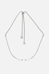 Collier interchangeable Swiss made - Collection Edelweiss Melanie Oesch - Collier couleur acier naturel et perles de culture