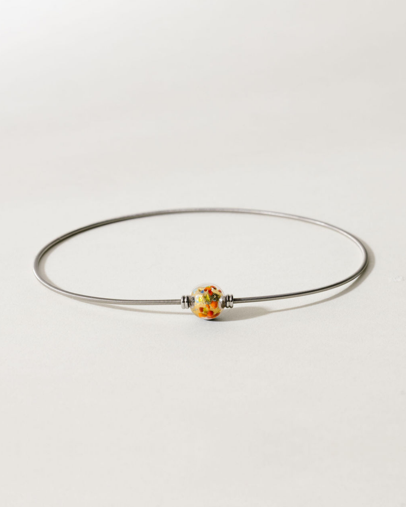 Collier femme interchangeable - Swiss made - Lien murano Confetti