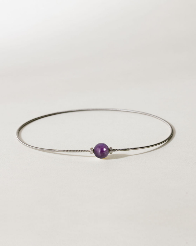 Collier Twist - Améthyste