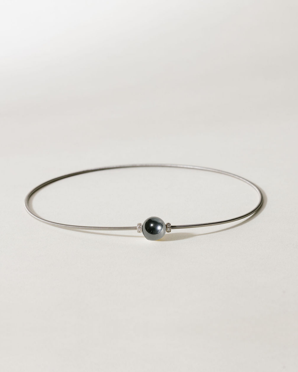 Collier Twist - Hématite