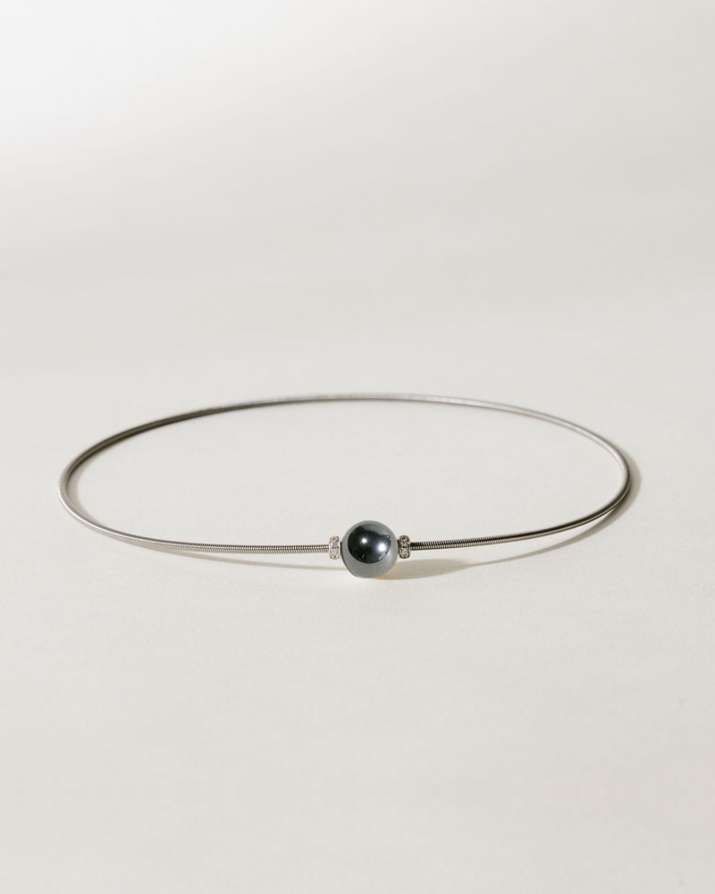 Collier Twist - Hématite