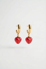 Décor interchangeable - Coeur Murano rouge