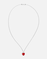 Collier Milonga - Coeur Murano rouge