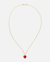 Collier Milonga - Coeur Murano rouge