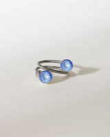 Bague diamant femme Swiss made avec Murano Neptune