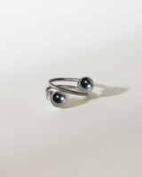 Bague diamant femme Swiss made avec une pierre Hématite