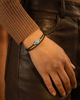 Armband Noir Absolu - Klassisch -  Zierverschluss Aquamarin