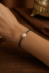 Armband Noir Absolu – Klassisch – Zierverschluss Perle Cumingii weiss