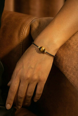 Armband Noir Absolu – Klassisch – Zierverschluss Tigerauge
