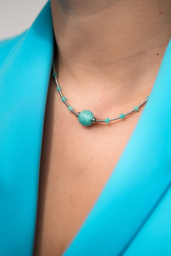 Collier Traviata Amazonite