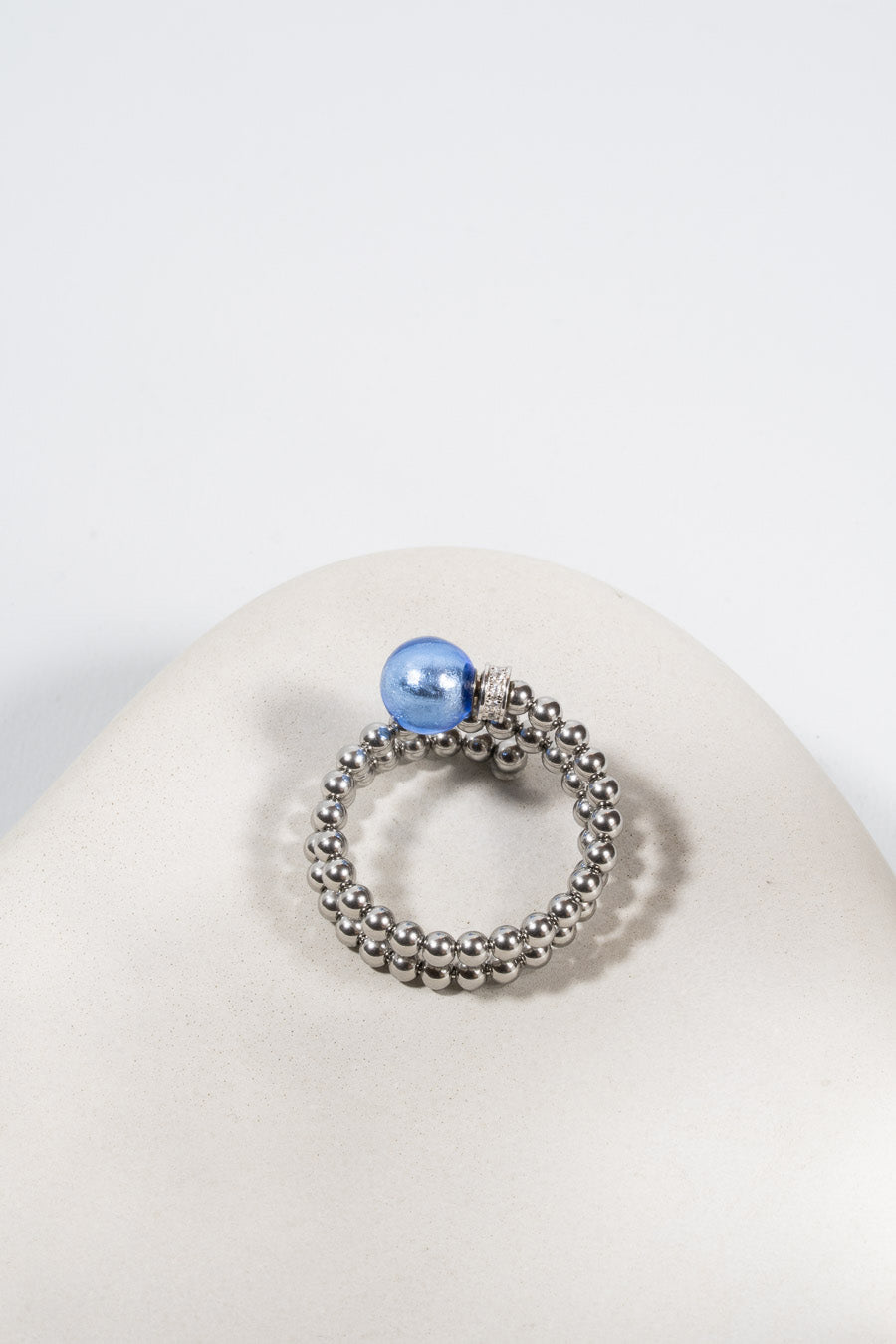 Bague En Verre Style Murano - Modèle BAM10 - Neuf (sans Emballage) - Artisanat Coloré