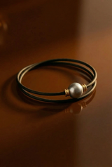 Armband Noir Absolu - Klassisch - Zierverschluss Tahiti-Perle