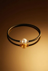 Armband Noir Absolu - Diamanten - Zierverschluss Perle Cumingii weiß