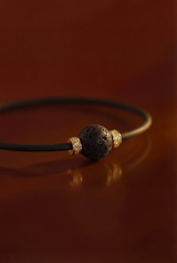 Bracelet Noir Absolu - Diamants - Lien Lave