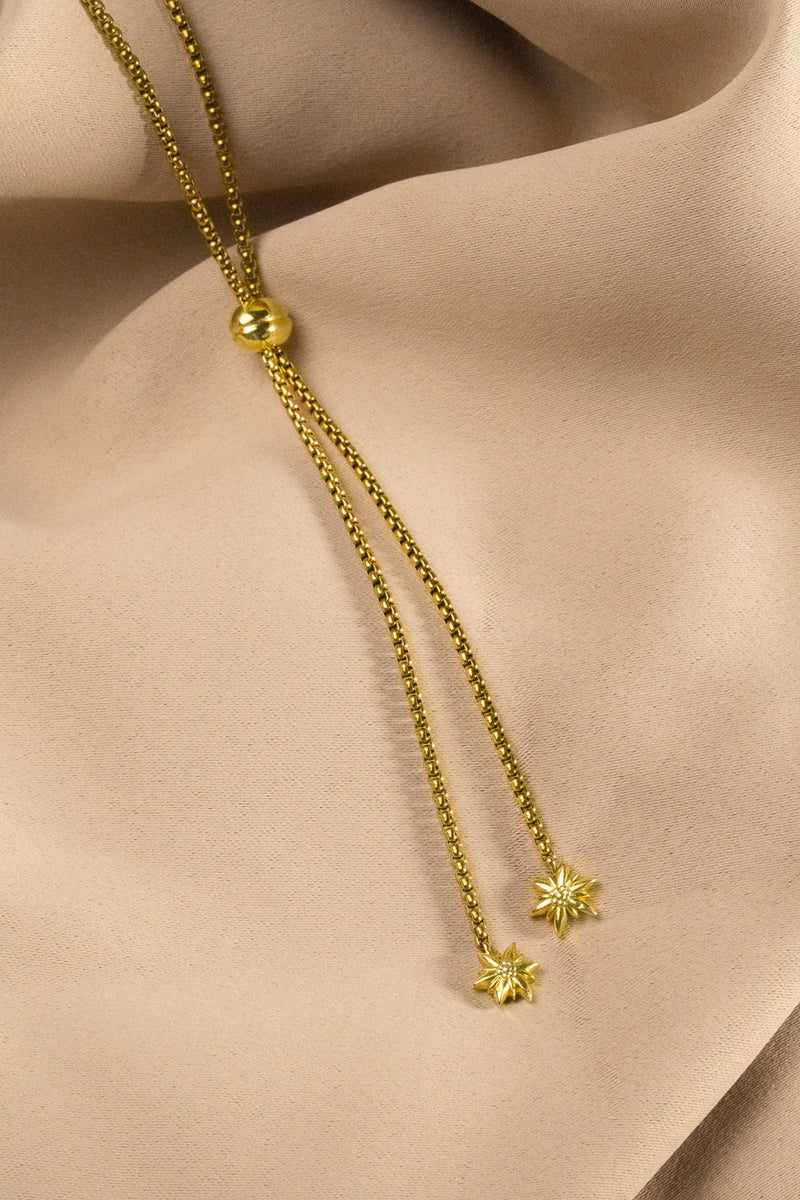 Collier interchangeable Swiss made - Collection Edelweiss Melanie Oesch - Collier couleur acier doré