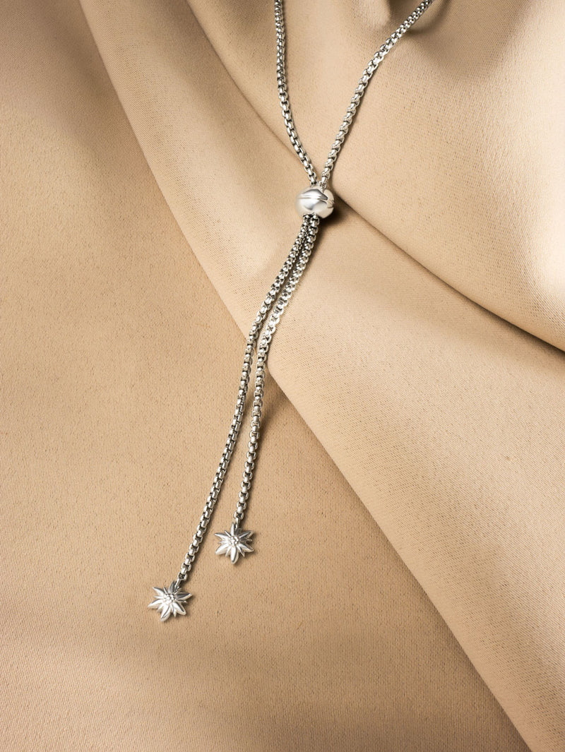 Collier interchangeable Swiss made - Collection Edelweiss Melanie Oesch - Collier couleur acier