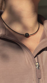 Collier Noir Absolu - Diamants - Lien Lave