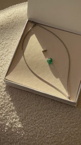 Collier Milonga - Coeur Murano lagune