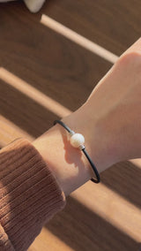 Armband Noir Absolu – Klassisch – Zierverschluss Perle Cumingii weiss