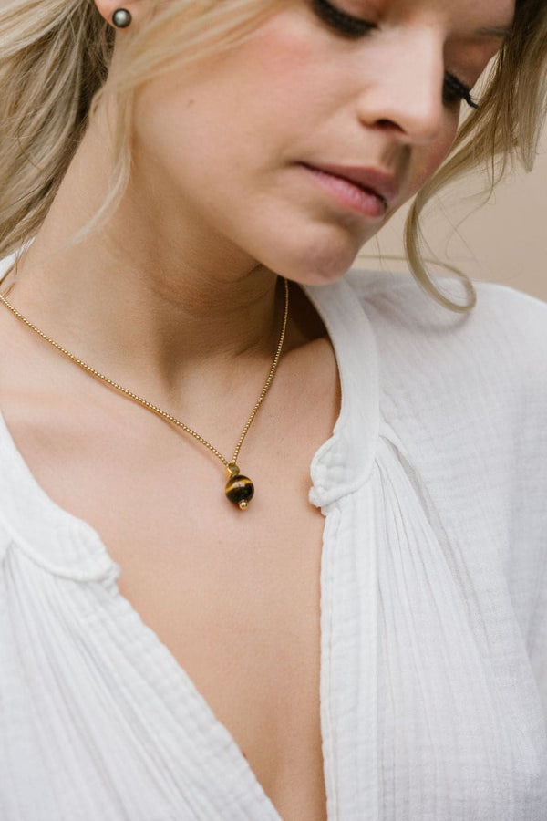 Collier Milonga - Oeil de tigre